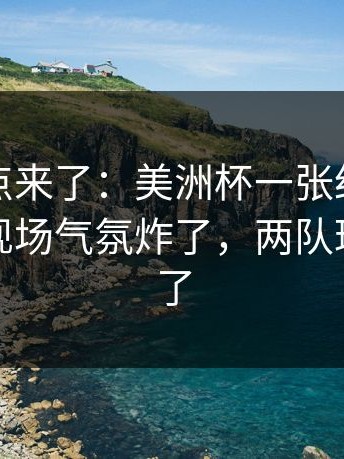 赛后爆点来了：美洲杯一张红牌改变走向，现场气氛炸了，两队球员都懵了