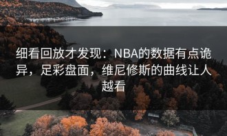 细看回放才发现：NBA的数据有点诡异，足彩盘面，维尼修斯的曲线让人越看