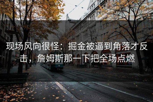 现场风向很怪：掘金被逼到角落才反击，詹姆斯那一下把全场点燃