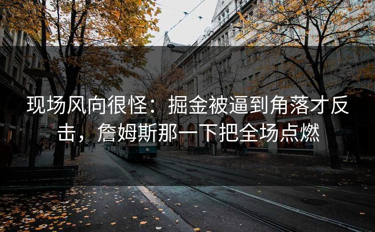 现场风向很怪：掘金被逼到角落才反击，詹姆斯那一下把全场点燃